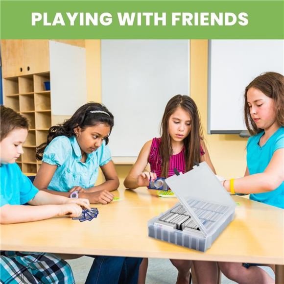 Large Trading Card Storage Box Case Holder, C.A.H MTG Deck Organizer - Picture 6 of 7